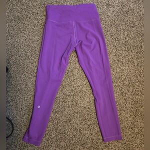 Lululemon Wunder Train 25” midnight magenta